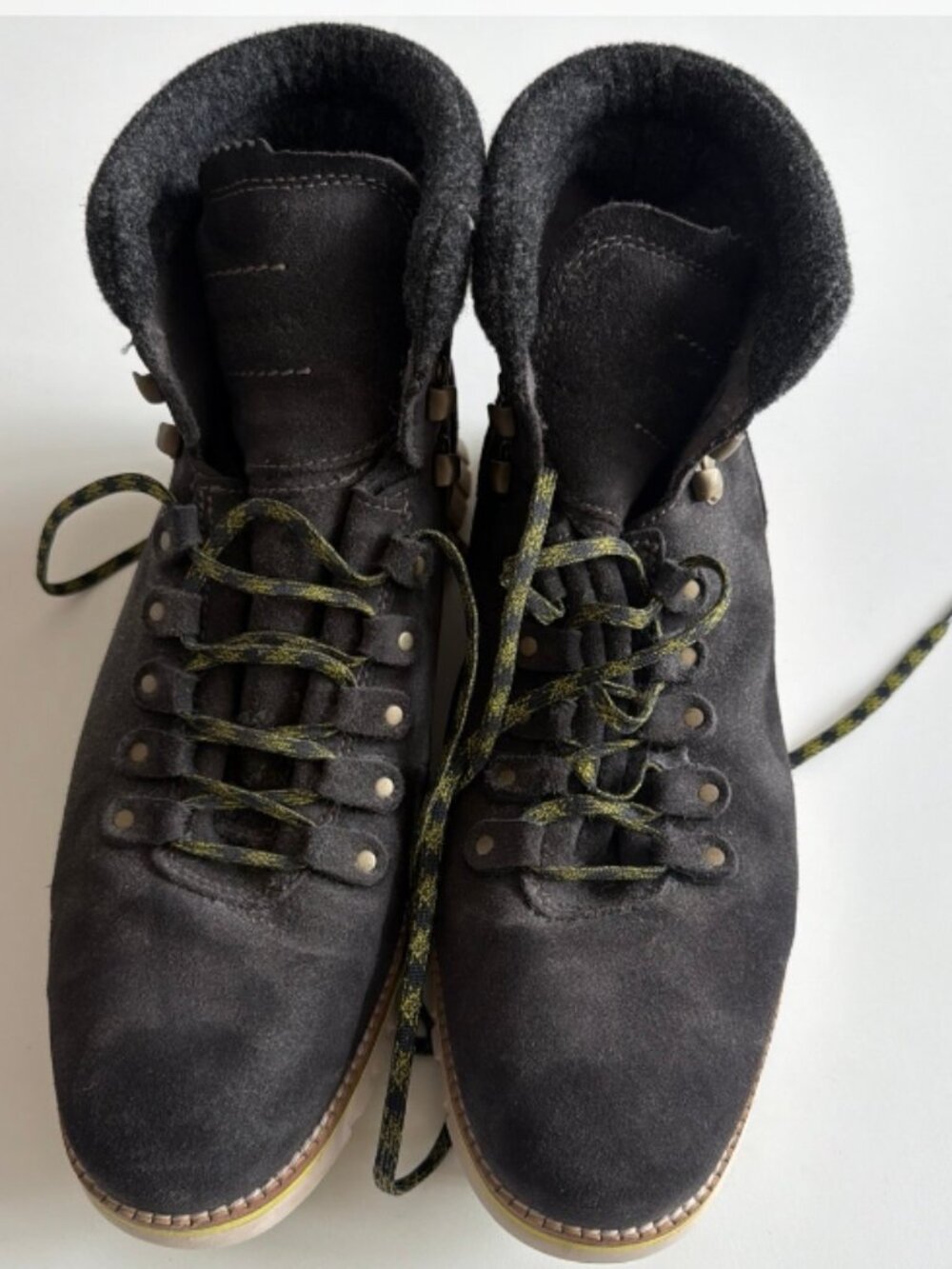 Cole Haan ZeroGrand Waterproof Hiker Gray Men's Ankle Boots C30406, 9.5 M